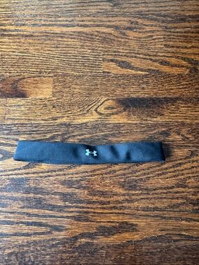 Under Armour Black Headband with Mint Logo Accent